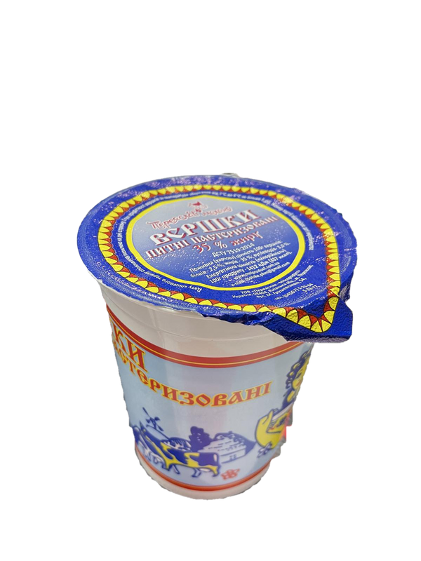 Вершки ПЕРЕЯСЛАВ МОЛОКО пастеризовані 35%, 500г